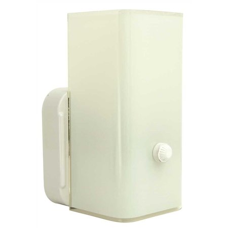 Wall Light Fixture White 7-1/2 ni. Uses One 75-Watt Incandescent Medium Base Lamp -  ROYAL COVE, 671418